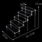 Acrylic Display Risers,Perfume Organizer,Display Riser,Cupcake Display Stand Steps, Organizer Shelf Stand for Figures, Dessert