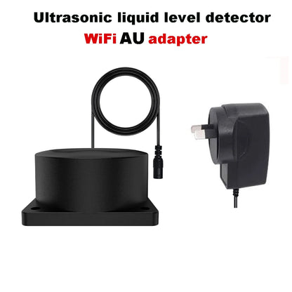 Zigbee or WiFi Liquid Level Sensor Tuya Ultrasonic 433MHz Remote Control Indoor/Outdoor Tank Level Monitor with APP Alarms