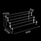 Acrylic Display Risers,Perfume Organizer,Display Riser,Cupcake Display Stand Steps, Organizer Shelf Stand for Figures, Dessert