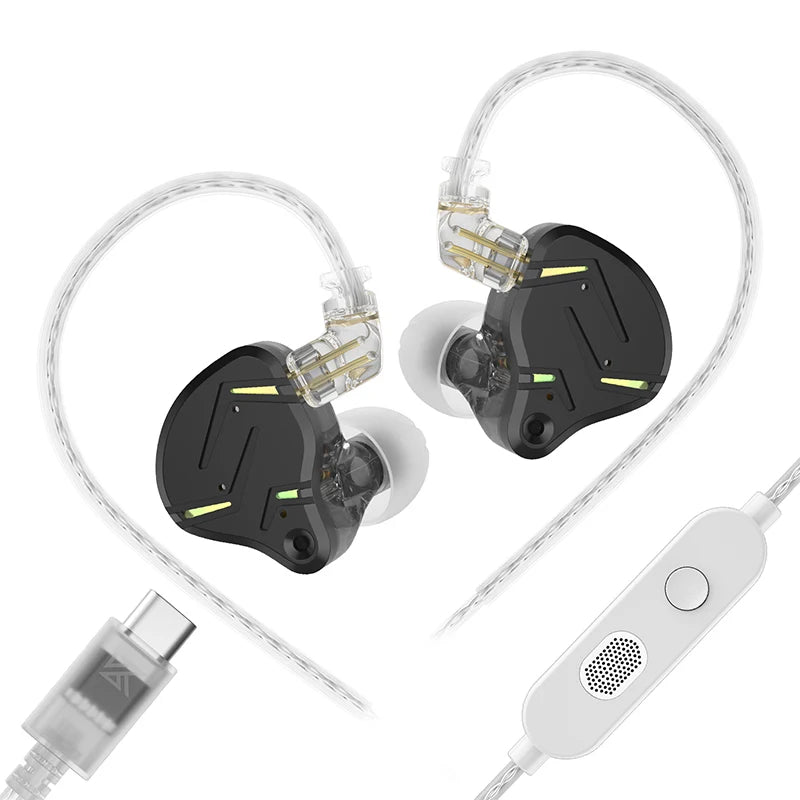 KZ ZST PRO X Dual Flagship Drivers In Ear Earphones Deeper Bass HiFi Headphones Dual-Driver Synergy Detachable Cable Headset