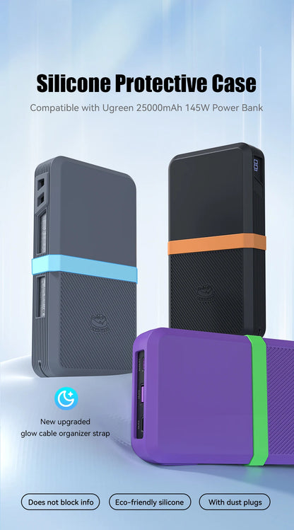 SIKAI Silicone Case for UGREEN 145W 25000mAh Power Bank  Shockproof Cover with Precise Cutouts