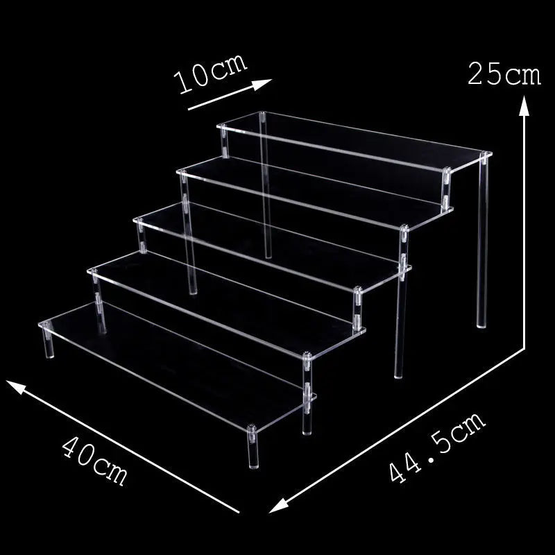 Acrylic Display Risers,Perfume Organizer,Display Riser,Cupcake Display Stand Steps, Organizer Shelf Stand for Figures, Dessert