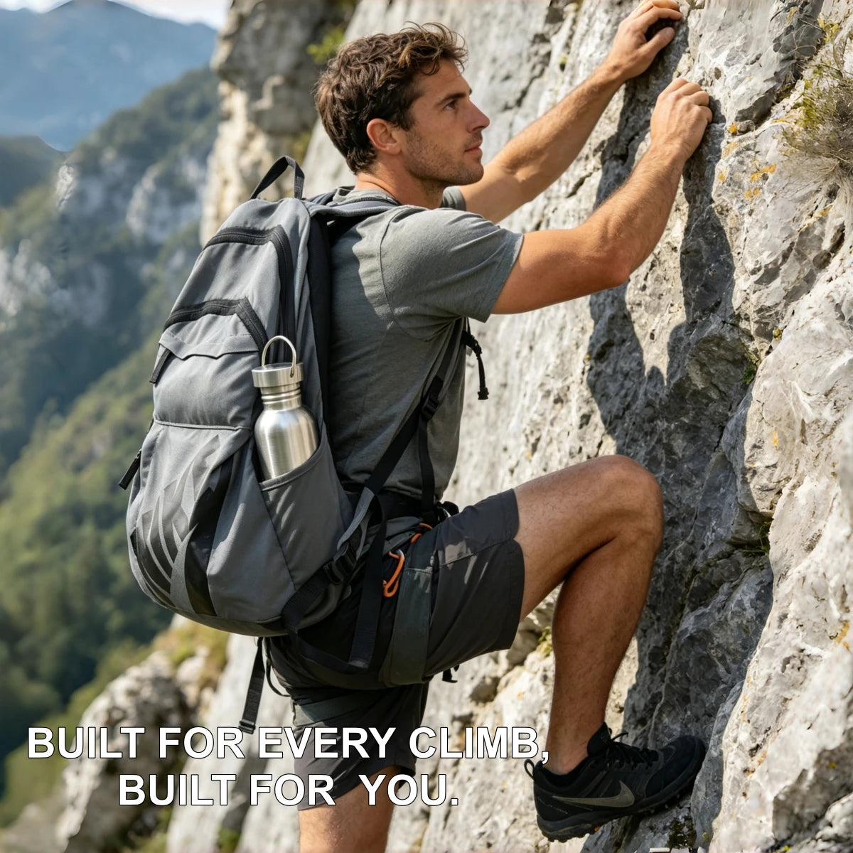 350-2000ml Stainless Steel Water Bottle Single Wall Metal Bottle for Camping Hiking Cycling Outdoor Sports Reusable Bottle