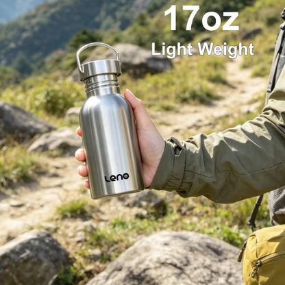 350-2000ml Stainless Steel Water Bottle Single Wall Metal Bottle for Camping Hiking Cycling Outdoor Sports Reusable Bottle