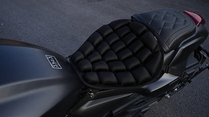3D Motorcycle Air Seat Cushion, Pressure Relief Air Pad, Shock Absorbing Ventilation Motorcycle Air Seat Cover, Portable