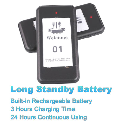 Wireless Restaurant Pager System Guest Customer Waiter Queue Calling Paging Beeper Pager Buzzer For Food Court Cafe  Beach Bar