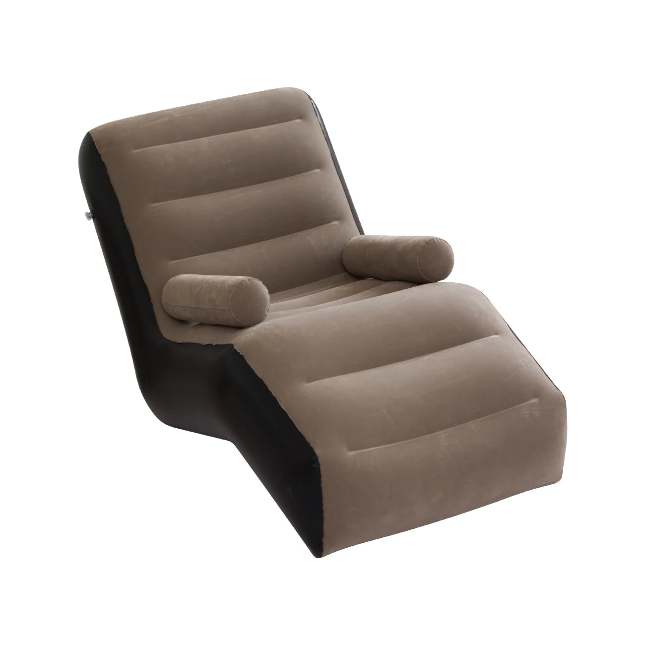 1PC S Shaped Inflatable Sofa Air Lounge Chair with Ergonomic Recliner Design Portable Air Couch for Living Room Patio