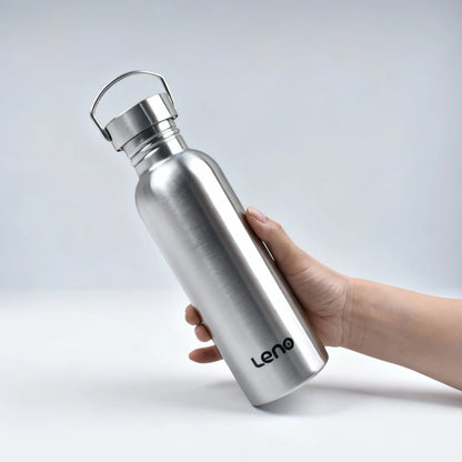 350-2000ml Stainless Steel Water Bottle Single Wall Metal Bottle for Camping Hiking Cycling Outdoor Sports Reusable Bottle