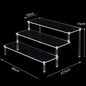 Acrylic Display Risers,Perfume Organizer,Display Riser,Cupcake Display Stand Steps, Organizer Shelf Stand for Figures, Dessert