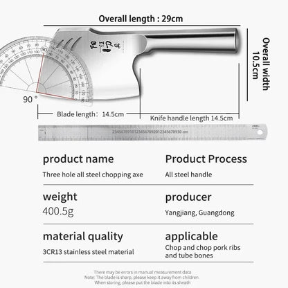 Stainless steel axe knife forging bone chopping knife bone chopping multi-function tool food processing special tool
