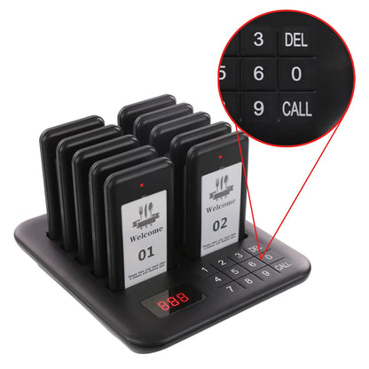 Wireless Restaurant Pager System Guest Customer Waiter Queue Calling Paging Beeper Pager Buzzer For Food Court Cafe  Beach Bar