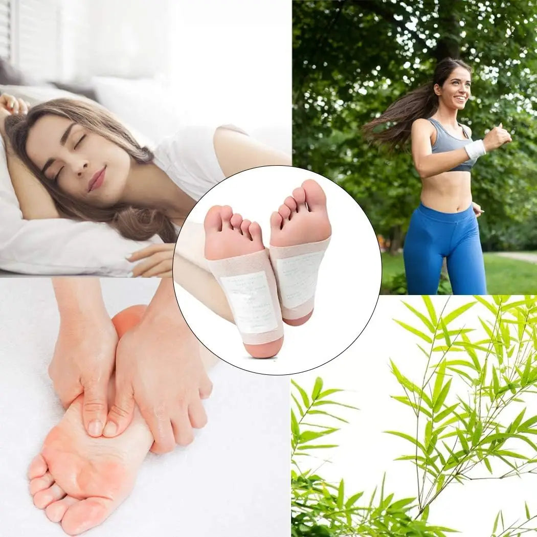 Natural 100pcs Improve Sleep Foot Patch Detox Weight Loss Remove Toxin Relieve Stress Adhersive Pads Women Men Foot Body Care