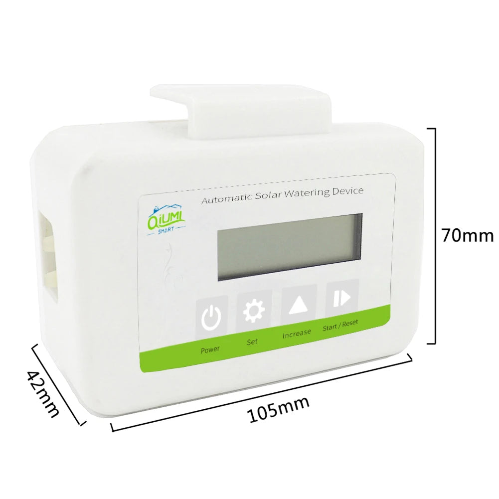 Qiumi Garden Water Controller, Lawn, garden flowers, balcony watering controller Smart Irrigation for Home Garden Solar power