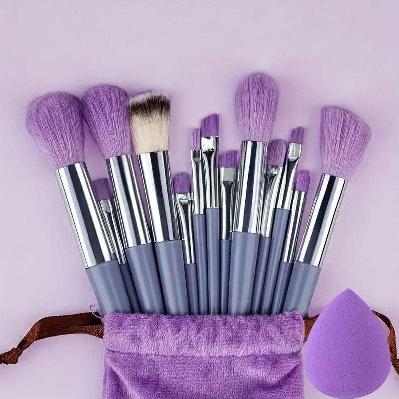 13Pcs Makeup Brush Set Soft Fluffy Cosmetic Foundation Powder Eyeshadow Kabuki Blending Make Up Brush Beauty Tool Makeup