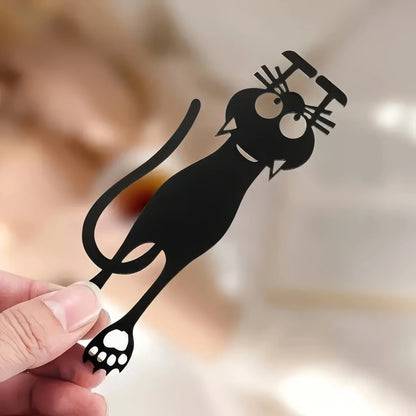 2/4 Black Cat Bookmarks, Lightweight and Easy To Carry, Efficient for Marking Book Pages, Suitable for Students and Book Fans
