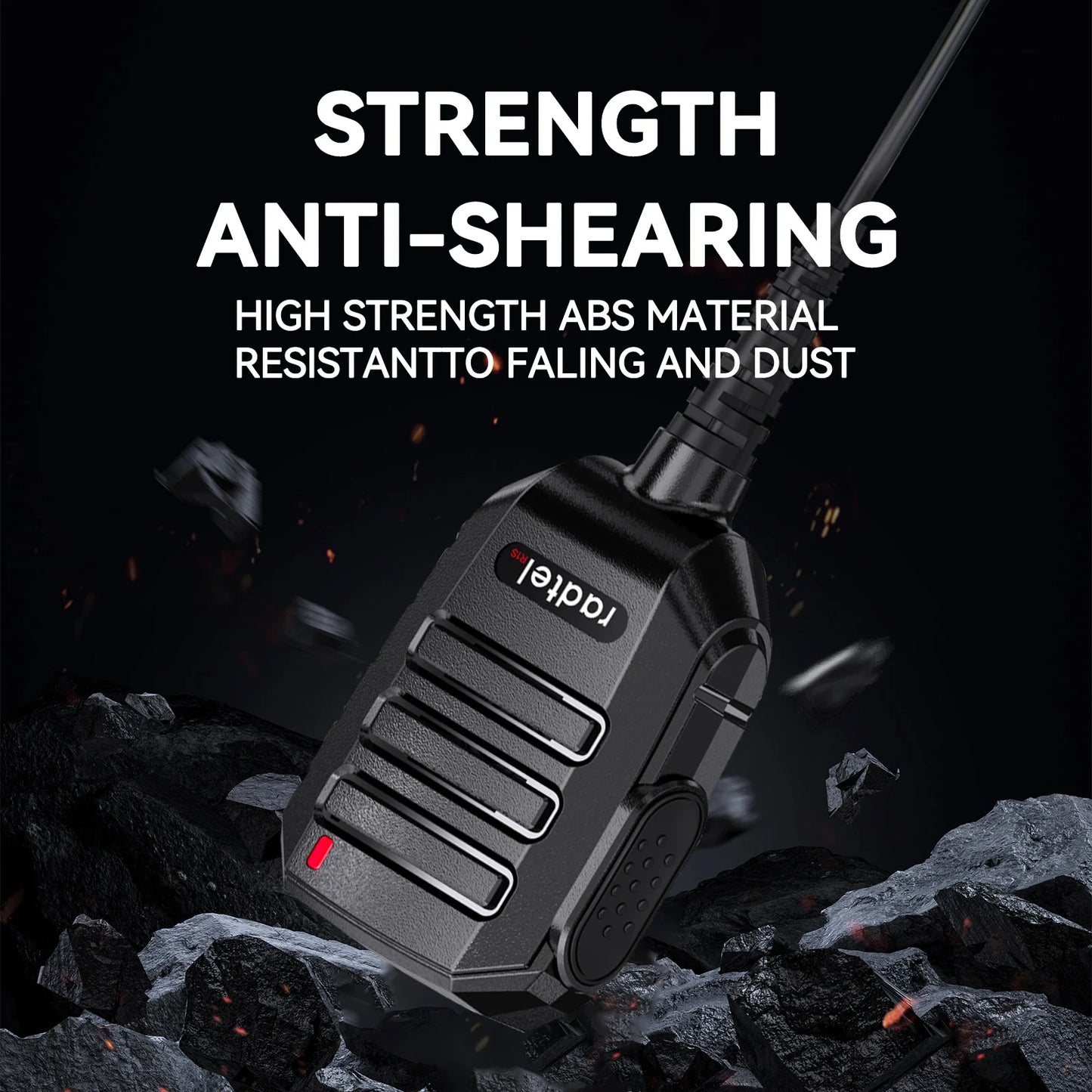Radte R1S Speaker Microphone with 360° Rotating Belt Clip Loudspeaker for Radtel RT-4D RT-493 RT-860 RT-900 RT-910 RT-910B