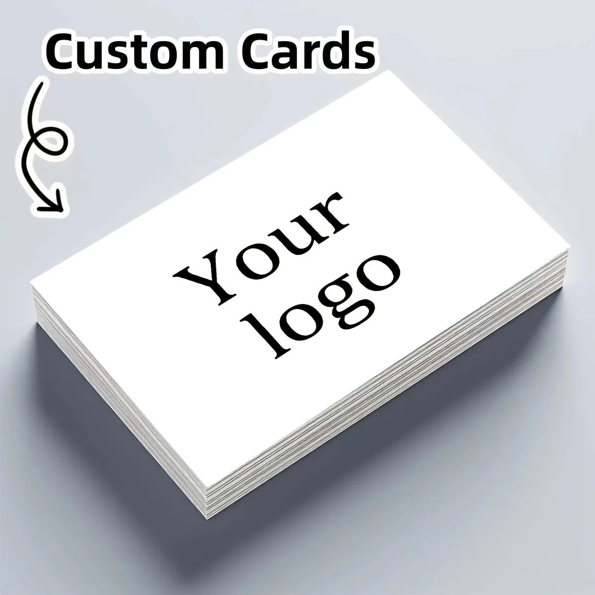 Personalized Photo Custom Single-Sided Card, White, with Your Logo Printing, Business Gift Promotion