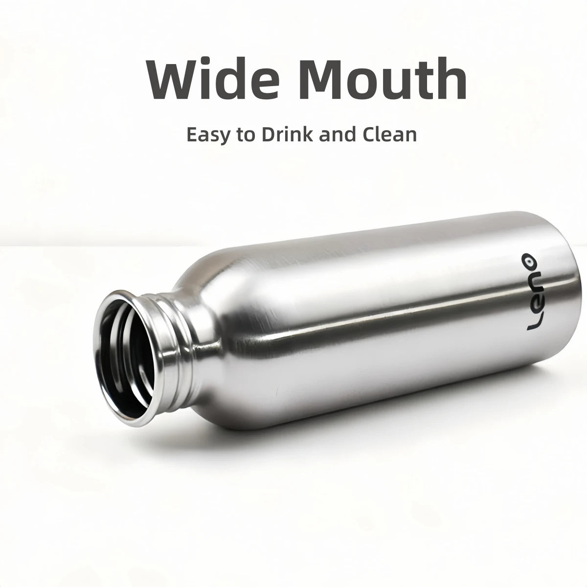 350-2000ml Stainless Steel Water Bottle Single Wall Metal Bottle for Camping Hiking Cycling Outdoor Sports Reusable Bottle