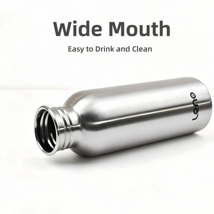 350-2000ml Stainless Steel Water Bottle Single Wall Metal Bottle for Camping Hiking Cycling Outdoor Sports Reusable Bottle