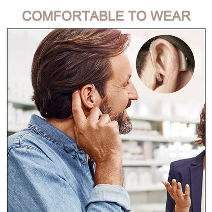 2025 Best Digital Hearing Aids BTE Adjustable Tone Sound Amplifier Portable Deaf Elderly digital Hearing Aid