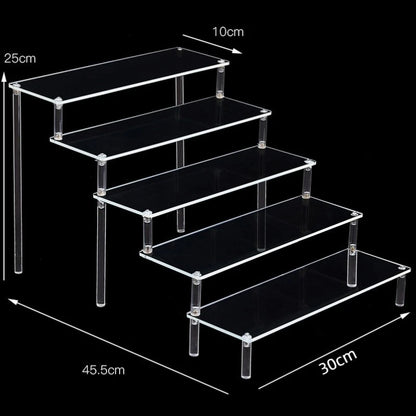 Acrylic Display Risers,Perfume Organizer,Display Riser,Cupcake Display Stand Steps, Organizer Shelf Stand for Figures, Dessert