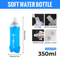 WRELS Soft Flask Folding Collapsible Water Bottle TPU BPA-Free for Running Running Hydration Bottles Water Bag Sports Flasks
