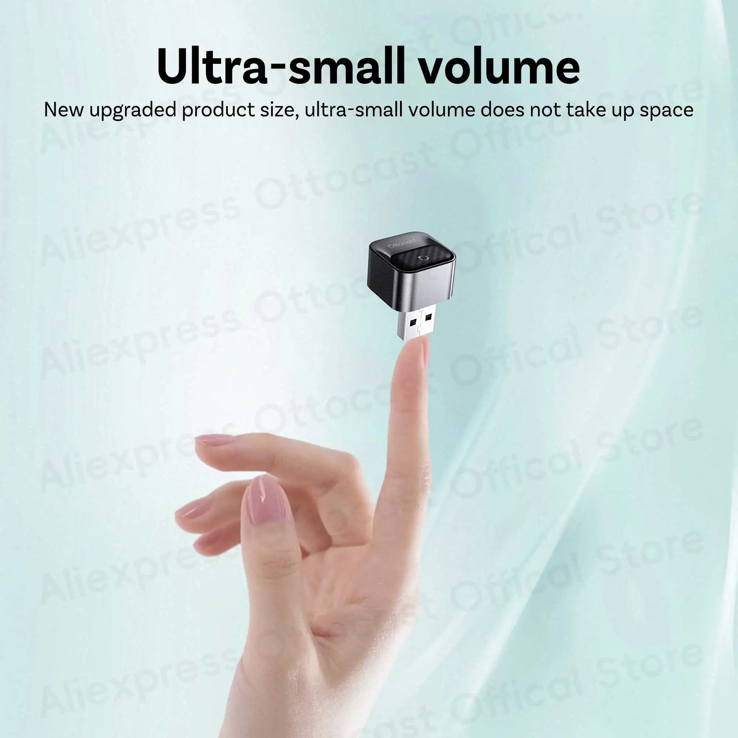OTTOCAST Wired Wireless Android Auto CarPlay Mini Core Adapter Tiny Cube Dongle for Buick Cadillac Chevrolet Ford Hyundai Lada