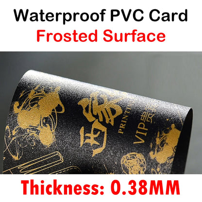 100-1000pcs Custom PVC Business ID Card Own Design Logo Name Plastic Waterproof Double Side Glossy Matte Thank You 85.5*54mm