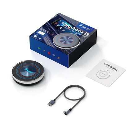 OTTOCAST OttoAiBox i3 for Car built in Wireless CarPlay AI Box Android 13 TV Box QCM 6125 for Netflix for BMW Car Accessories