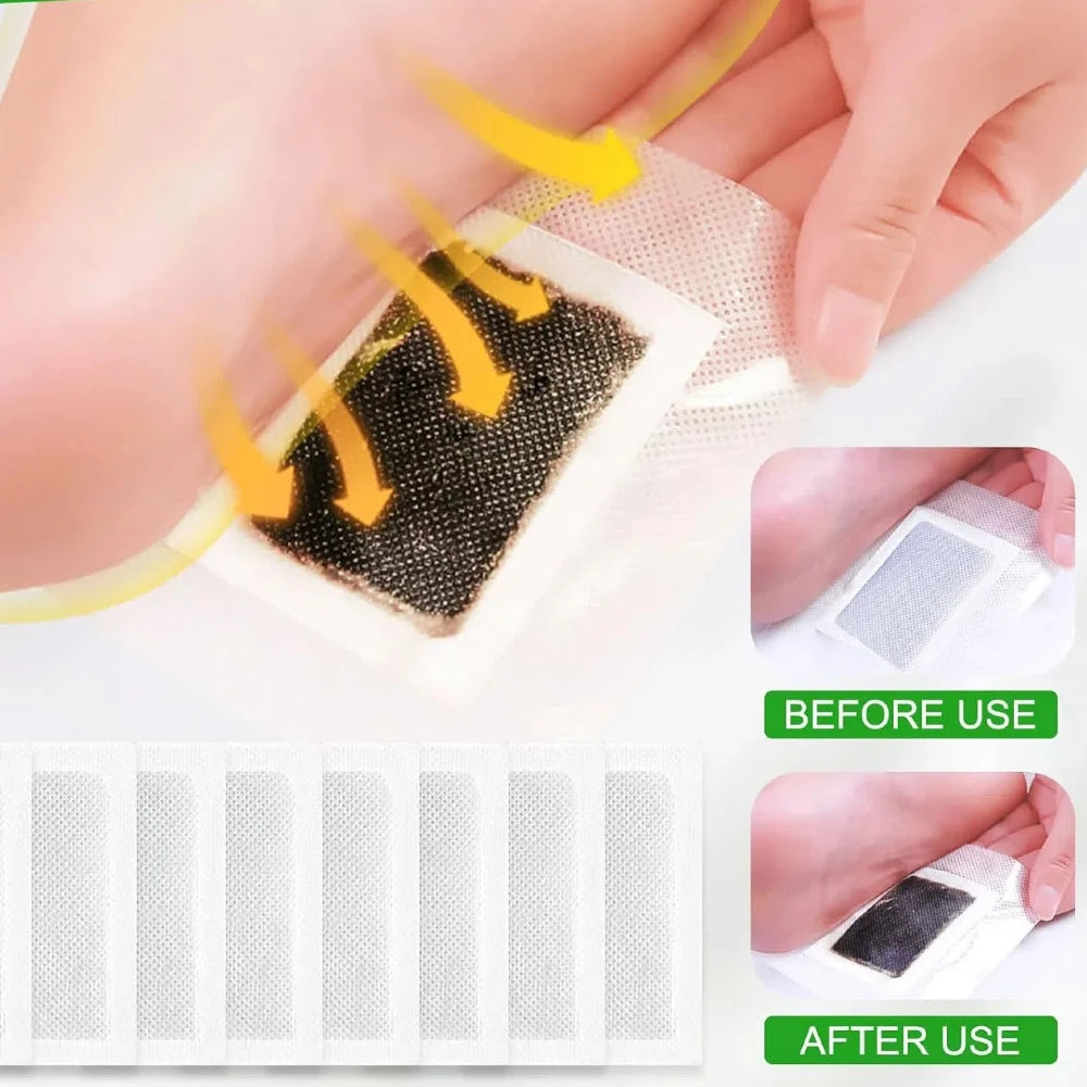 Natural 100pcs Improve Sleep Foot Patch Detox Weight Loss Remove Toxin Relieve Stress Adhersive Pads Women Men Foot Body Care