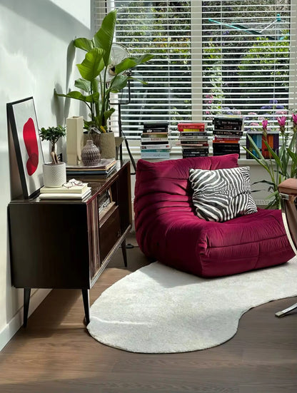 Caterpillar Single Sofa Lazy Couch Tatami Living Room Bedroom Lovely Leisure Single Chair Reading Chair Balcony Rocking Chair