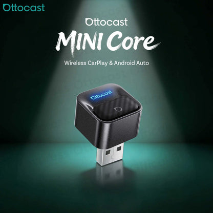 OTTOCAST Wired Wireless Android Auto CarPlay Mini Core Adapter Tiny Cube Dongle for Buick Cadillac Chevrolet Ford Hyundai Lada