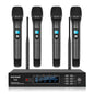 FULUODE V-10 4-channel professional wireless system with 4 handheld microphones