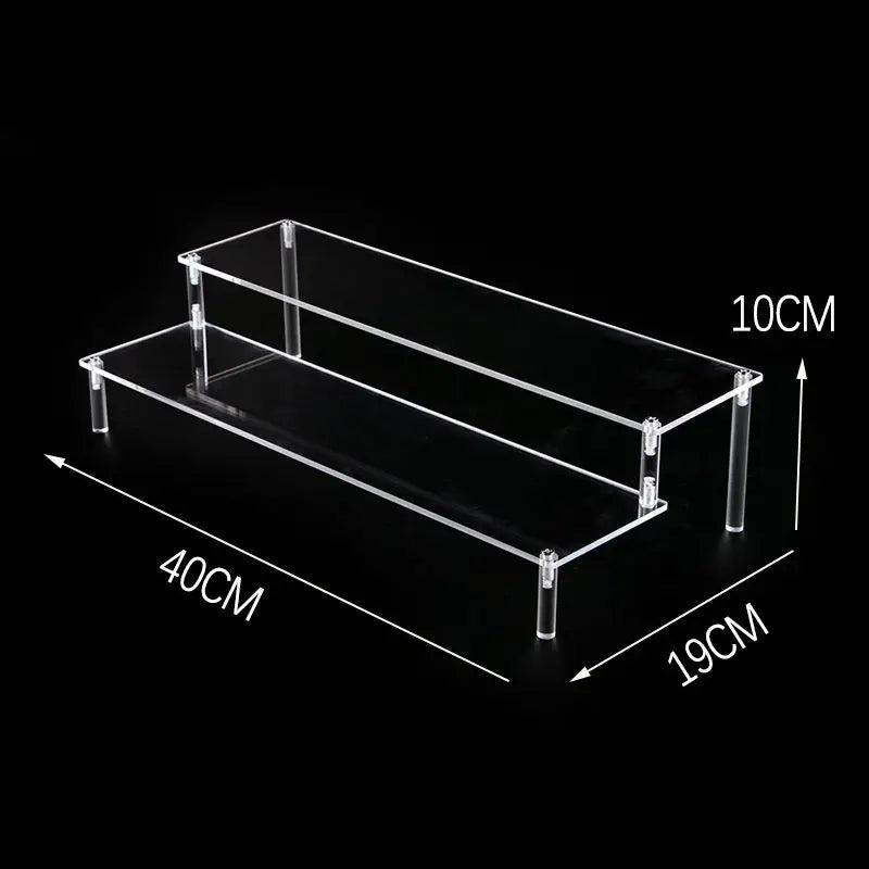 Acrylic Display Risers,Perfume Organizer,Display Riser,Cupcake Display Stand Steps, Organizer Shelf Stand for Figures, Dessert