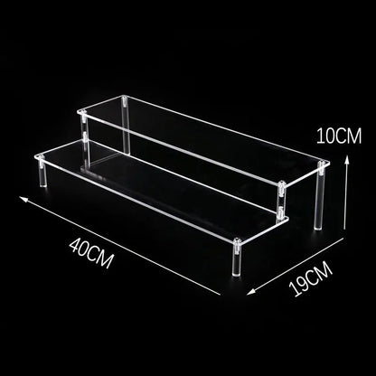 Acrylic Display Risers,Perfume Organizer,Display Riser,Cupcake Display Stand Steps, Organizer Shelf Stand for Figures, Dessert