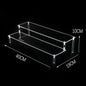 Acrylic Display Risers,Perfume Organizer,Display Riser,Cupcake Display Stand Steps, Organizer Shelf Stand for Figures, Dessert