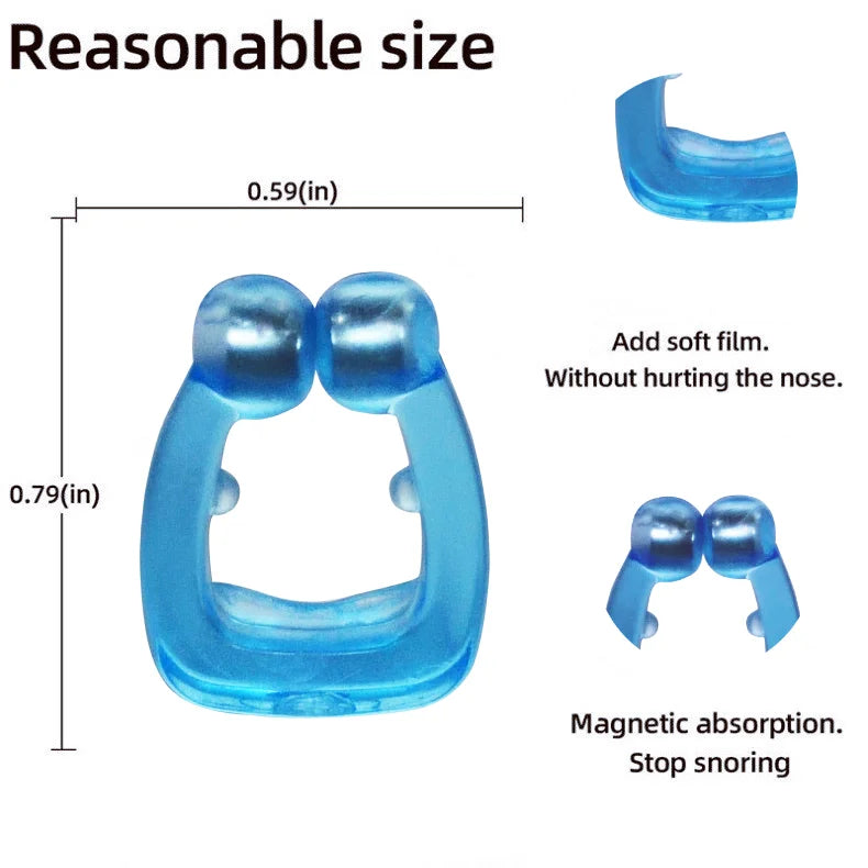 Anti Snoring Device Stop Snore Nose Clip Device Magnetic Anti Snoring Nasal Dilator Easy Breathe Improve Sleeping for Men/Women