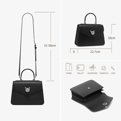2025 BAFELLI CAT WOMEN'S NEW FASHION HANDBAG LADY STYLISH BUSINESS FEMALE LEATHER LUXURY BRAND CASUAL SHOULDER PURSE