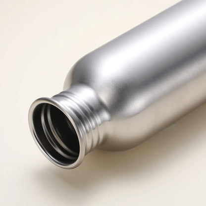 350-2000ml Stainless Steel Water Bottle Single Wall Metal Bottle for Camping Hiking Cycling Outdoor Sports Reusable Bottle