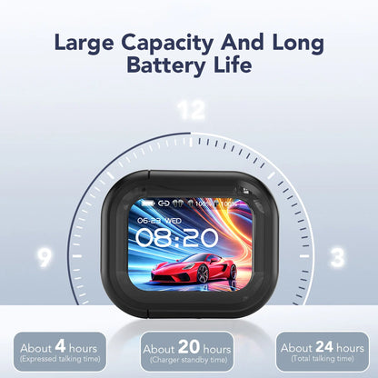 NE20 AI Instant Translation Wireless Earbuds, Bluetooth 6.0 Headphones, IPX4 Waterproof Long Endurance Battery Life Touch Screen