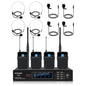 FULUODE V-10 4-channel professional wireless system with 4 handheld microphones