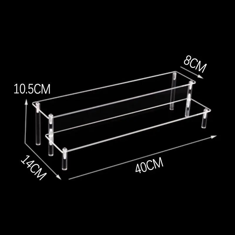 Acrylic Display Risers,Perfume Organizer,Display Riser,Cupcake Display Stand Steps, Organizer Shelf Stand for Figures, Dessert
