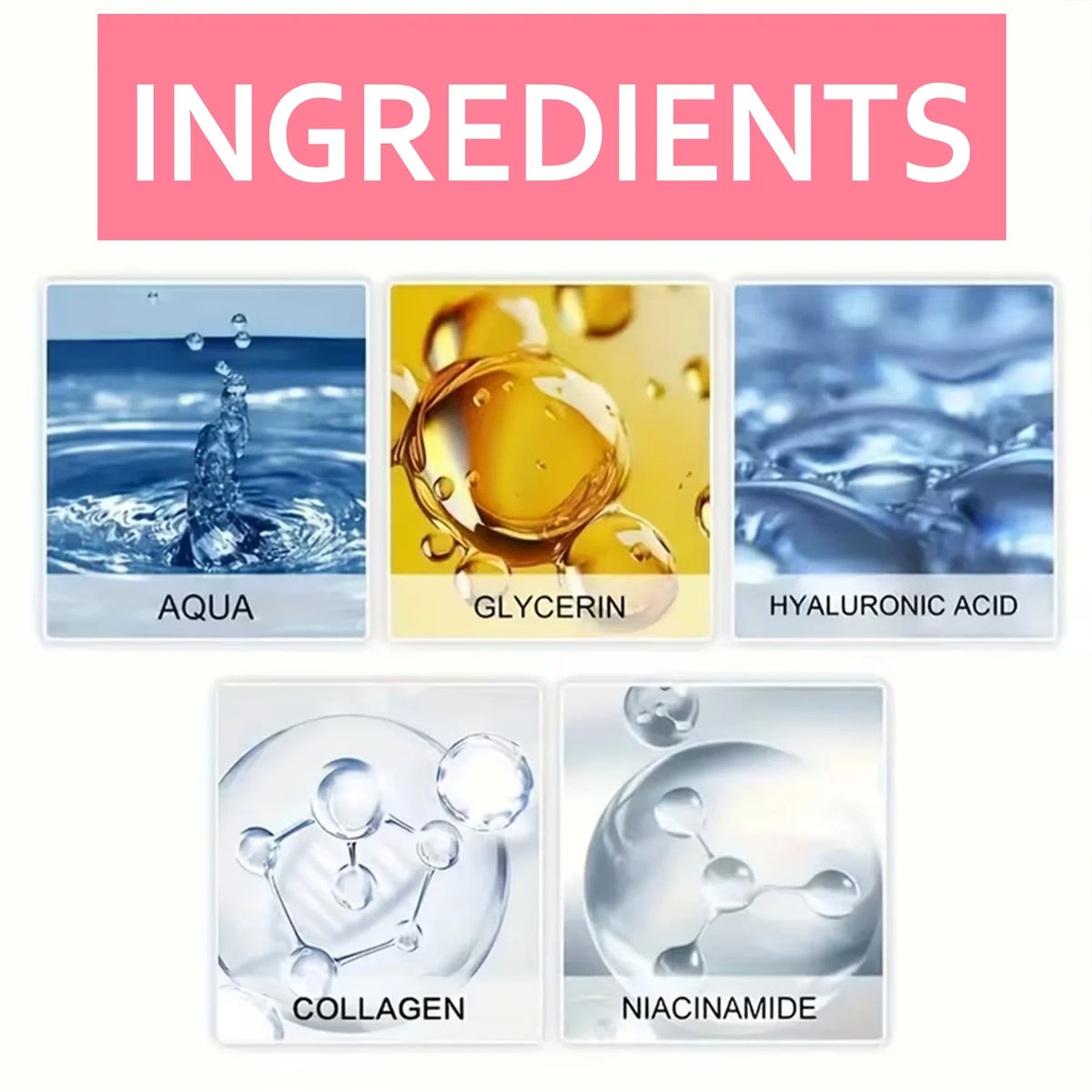 Water Ice Levin Collagen Hyaluronic Acid Facial Mask 60g Niacinamide Hydrating Firming Moisturizing Skin Care Mask