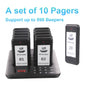Wireless Restaurant Pager System Guest Customer Waiter Queue Calling Paging Beeper Pager Buzzer For Food Court Cafe  Beach Bar
