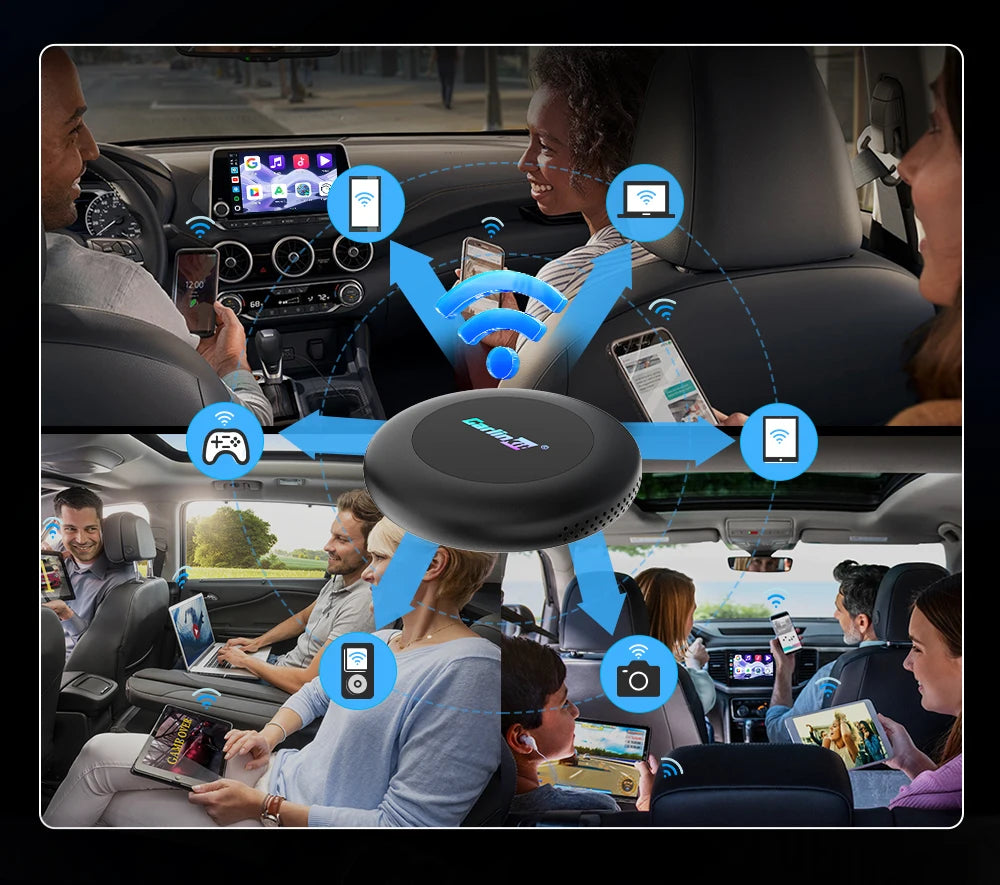 2026 5G Car Ai box SM6350 CarPlay Wireless Android 15.0 Ultra2 Android Auto Wireless Ai Box Support Youtube Netfilx IPTV BT5.1