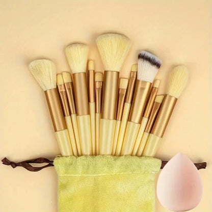 13Pcs Makeup Brush Set Soft Fluffy Cosmetic Foundation Powder Eyeshadow Kabuki Blending Make Up Brush Beauty Tool Makeup