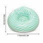 1PC Inflatable Bean Bag Chair, Air Sofa Striped Lounge Sofa, PVC Lazy Recliner Pool Float Indoor Outdoor Portable Waterproof