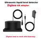 Zigbee or WiFi Liquid Level Sensor Tuya Ultrasonic 433MHz Remote Control Indoor/Outdoor Tank Level Monitor with APP Alarms