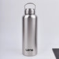 1pc Large Capacity Stainless Steel Sport Water Bottle Single-layer Rugged Water Cup Metal Bottle Drinkware Camping Sports Gym