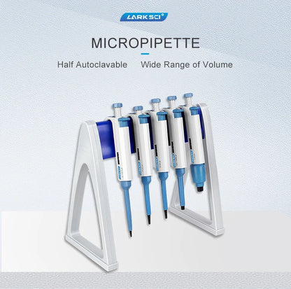Laboratory Pipette Adjustable Single Channel Digital Micropipette With Pipettor Tips